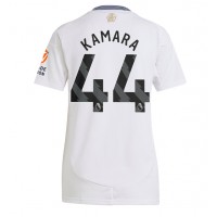 Camiseta Aston Villa Boubacar Kamara #44 Segunda Equipación Replica 2024-25 para mujer mangas cortas